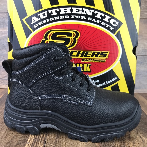 Skechers Other - New SKECHERS Steel Toe Work Boots St77143W Black 7.5 Wide